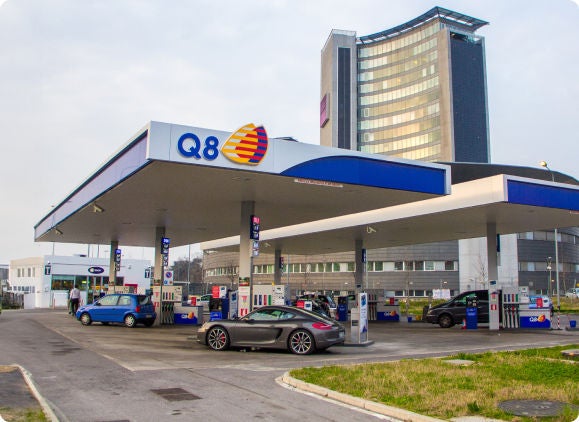 stazione di servizio Q8