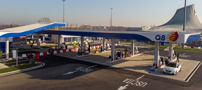 Q8 inaugura area di servizio Villoresi Est